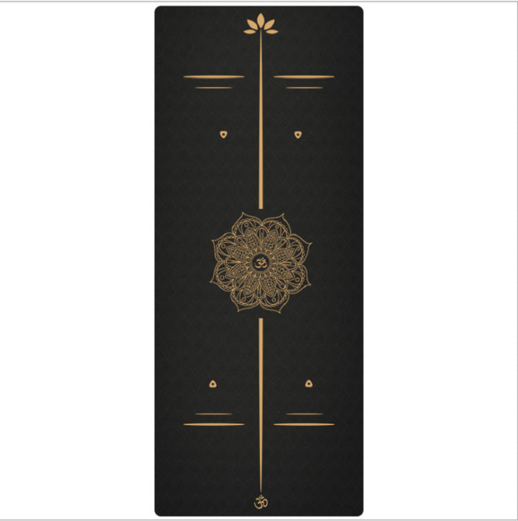 Pure Balance Luxe Black Natural Rubber Yoga Mat