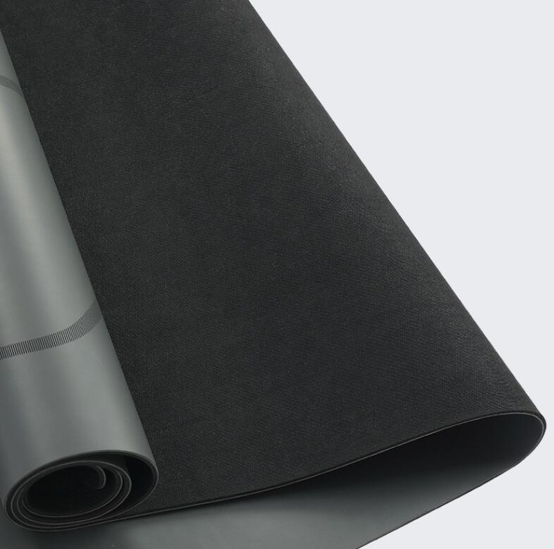 Pure Balance Luxe Black Natural Rubber Yoga Mat