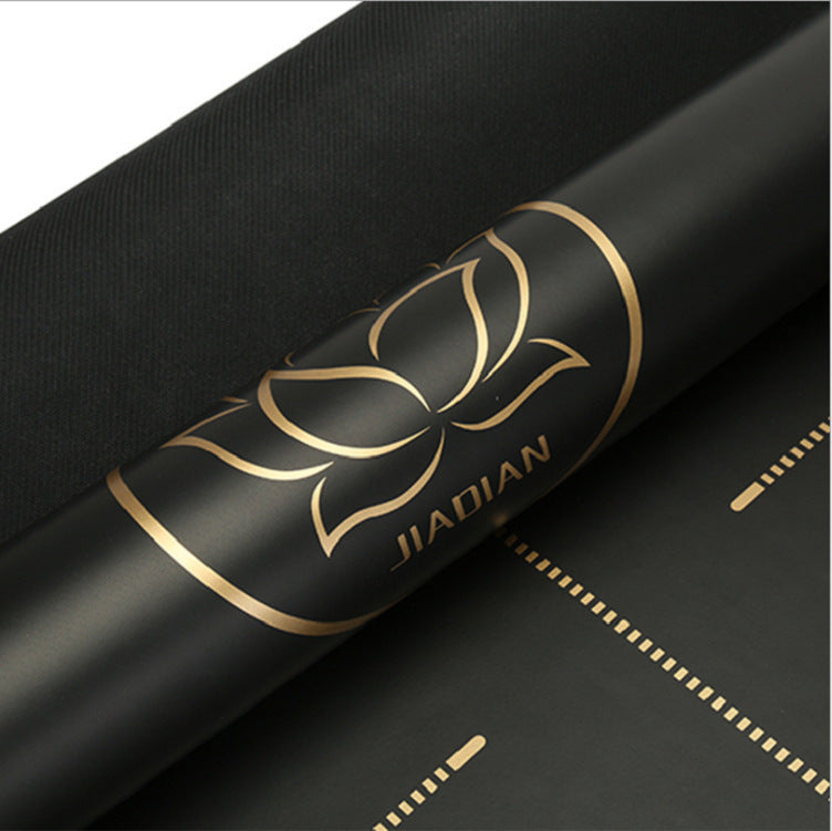 Pure Balance Luxe Black Natural Rubber Yoga Mat