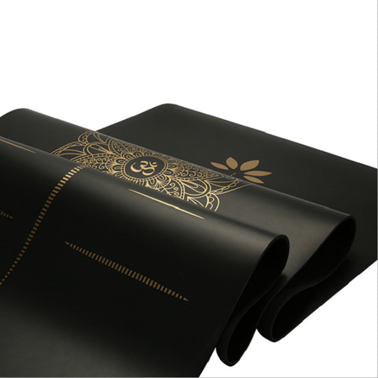 Pure Balance Luxe Black Natural Rubber Yoga Mat