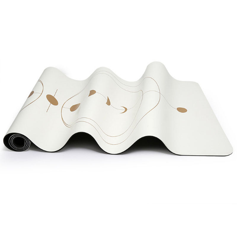 Pure Balance Luxe White Natural Rubber Yoga Mat